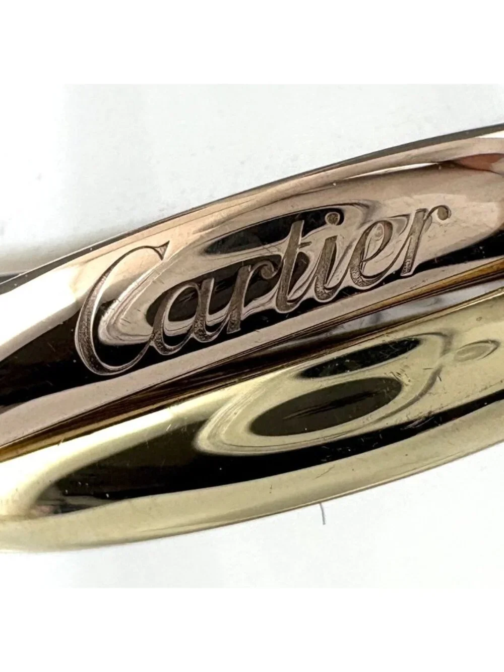 Cartier Trinity Yellow Gold Pink White Ring Three